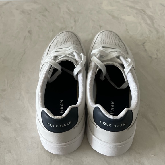 White Cole Haan Grand Cross Court Sneakers Size 10 - Picture 3 of 6